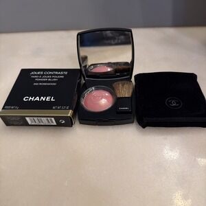 NIB- CHANEL Joues Contraste Powder Blush 350 Rosewood .21 Oz- Compact